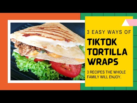 TIKTOK TORTILLA WRAP HACK | DELICIOUS TORTILLA LUNCH WRAP READY IN MINUTES