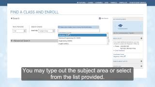MyUCLA Tutorial: Find a Class