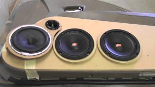 Custom Car Audio Door Panel Build Part 1 (Hertz SPL Show)