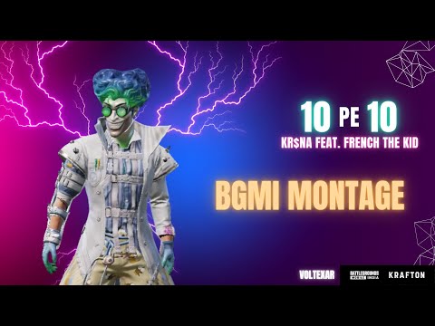 KR$NA Ft. French The Kid - 10 PE 10 | BGMI | MONTAGE