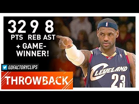 Throwback: LeBron James EPIC Highlights vs Warriors (2009.01.23) - 32 Pts, GAME-WINNER!