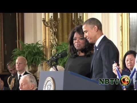 President Obama presents Rev. Dr. CT Vivian and Oprah Winfrey with Medal of Freedom Award on NBTV