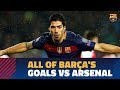 Every single Barça goal against Arsenal