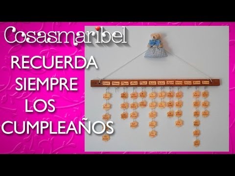 Como hacer  un 'Recuerda Cumpleaños' DIY