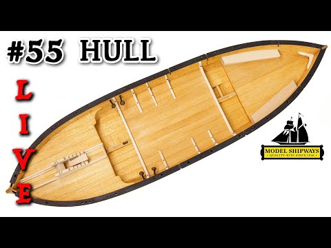 Ep. 55 - GROUP BUILD - COMPLETING the HULL - Gunboat PHILADELPHIA (1776) -Model Shipways KIT