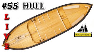 Ep. 55 - GROUP BUILD - COMPLETING the HULL - Gunboat PHILADELPHIA (1776) -Model Shipways KIT