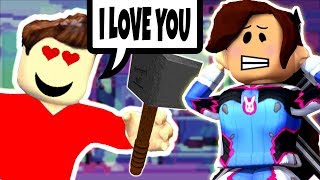 THE BEAST HAS A CRUSH ON ME?! (FLEE THE FACILITY ROBLOX)