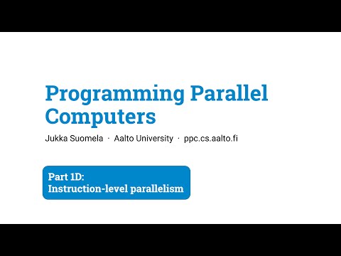 Programming Parallel Computers Part 1d