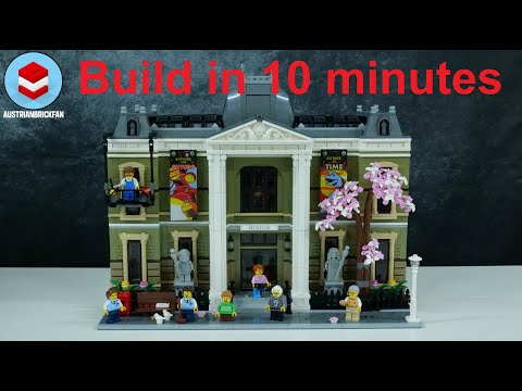 The Natural History Museum build in 10 minutes! LEGO Icons 10326