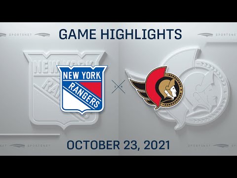 NHL Highlights | Rangers vs. Senators - Oct. 23, 2021