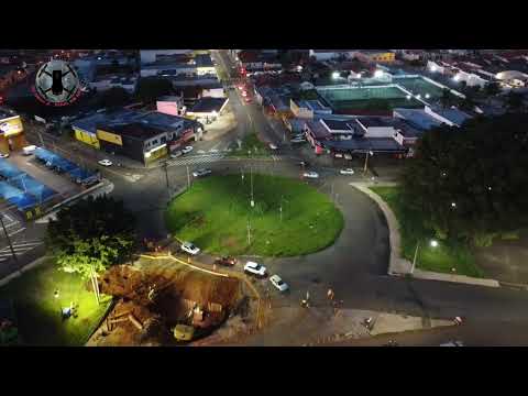 OBRAS ROTATÓRIA PRAÇA ITÁLIA - SÃO CARLOS - DRONE - 22/02/2022