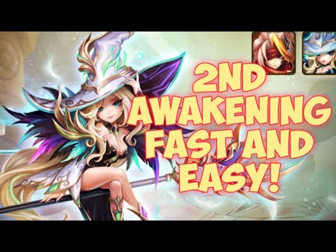 summoners war: new 2nd awakening/ mystic witch fast! / lvl 5 /  Sacreon