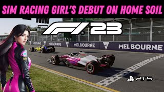 F1 at Albert Park for the First Time #simracing  #f12023 #f12023game #ps5gameplay