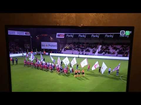 Oplopen u9 Sc Zonnebeke tijdens KV Kortrijk - KAA Gent