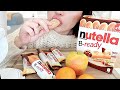 ASMR Eating Nutella B Ready And Fruits INTENSE Eating Sounds No Talking