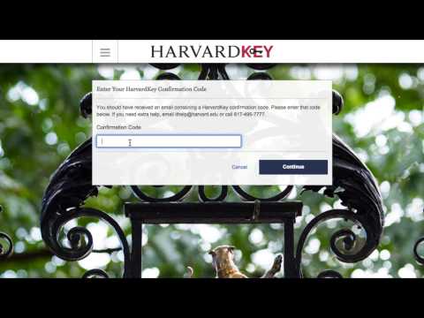 Harvard Key Portal