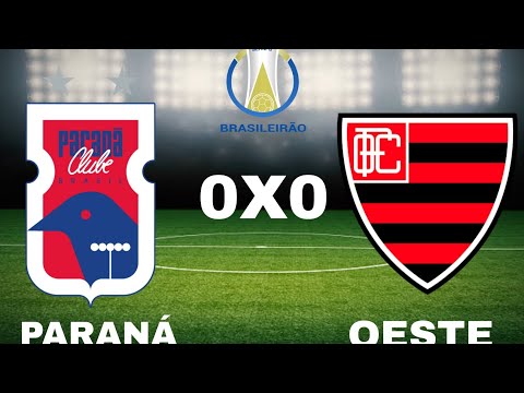 MELHORES MOMENTOS  Paraná 0 x 0 Oeste  (COMPLETO)