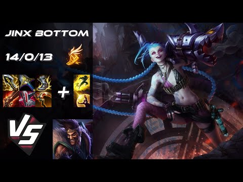 BOTTOM Jinx vs Draven - EU Grandmaster Patch 14.13