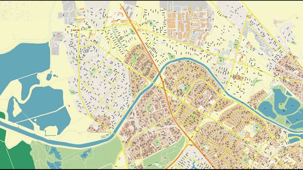 Silicon Valley California US map vector gvl17b ai 10 ai pdf
