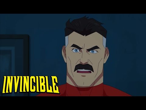Omni Man kills Cecil's Agents Invincible Season 1 Episode 7