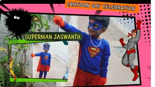 Superman Jaswanth|Superman Costume|Super Hero Dress for kids|Cartoon Day Celebration|Superman Dress