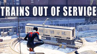 Spider Man Miles Morales Harlem Trains Out of Service