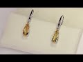 Orecchini in oro 18 kt a pendente “Elodie” Video 1