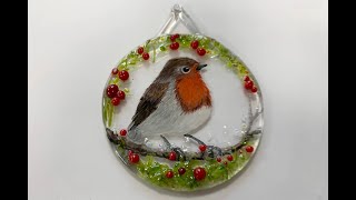 Robin red breast Christmas hanger