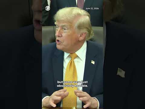 Trump claims there are cuts in the Reflecting Pool’s surface #shorts