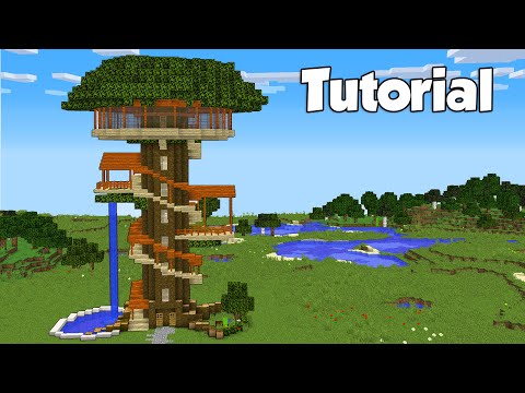 Minecraft: How To Build a Tree House - Tutorial