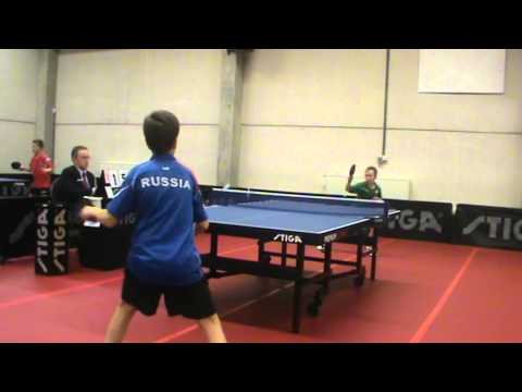 ТОП-16 2002  г.р, Бельгия, Брюсель, настольный теннис 2013, Сидоренко В
