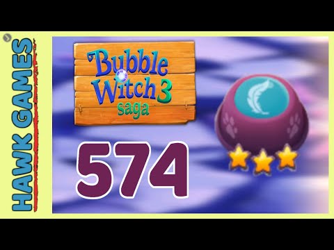 Bubble Witch 3 Saga Level 574 (Release the Owls) - 3 Stars Walkthrough, No Boosters