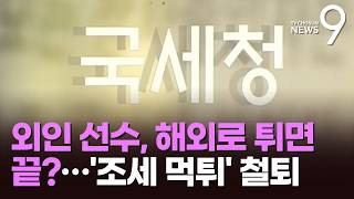 해외로 튀면 끝?…'외국인 용병' 밀린 세금도 환수 [뉴스9]