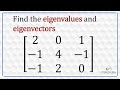 3 X 3 Eigenvalues And Eigenvectors