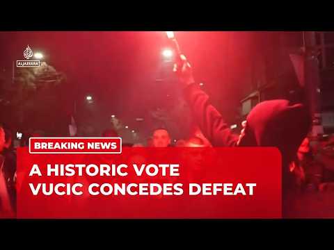 Breaking News: Serbia's Vucic concedes defeat after student-led election victory