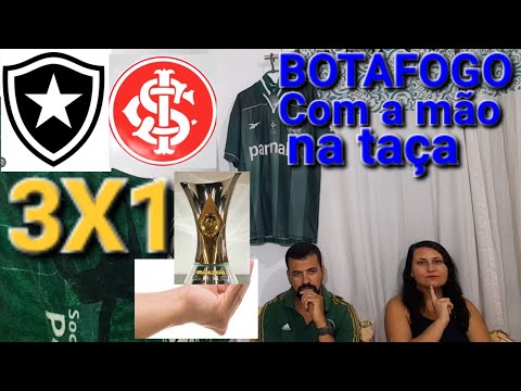 react do botafogo 3X1 internacional melhores momentos do jogo