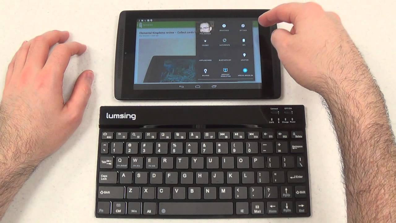 Lumsing Ultrathin Keyboard review - YouTube