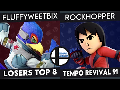 Tempo Revival 91 - Fluffyweetbix (Falco) Vs. Rockhopper (Mii Brawler) - Losers Top 8 - SSBU