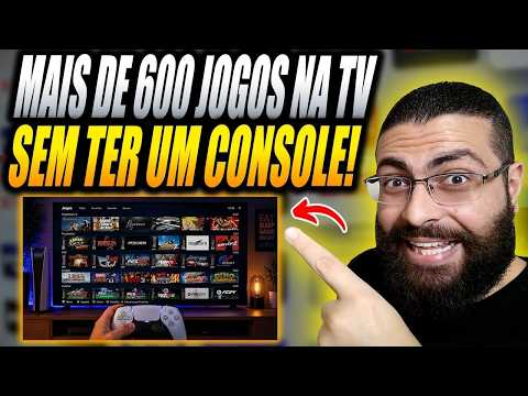 Transforme sua TV em um VIDEOGAME com esse Aplicativo!