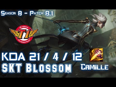 SKT T1 Blossom CAMILLE vs KHA'ZIX Jungle - Patch 8.1 KR Ranked