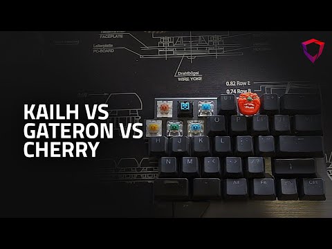 KAILH vs GATERON vs CHERRY - clicky sound comparison