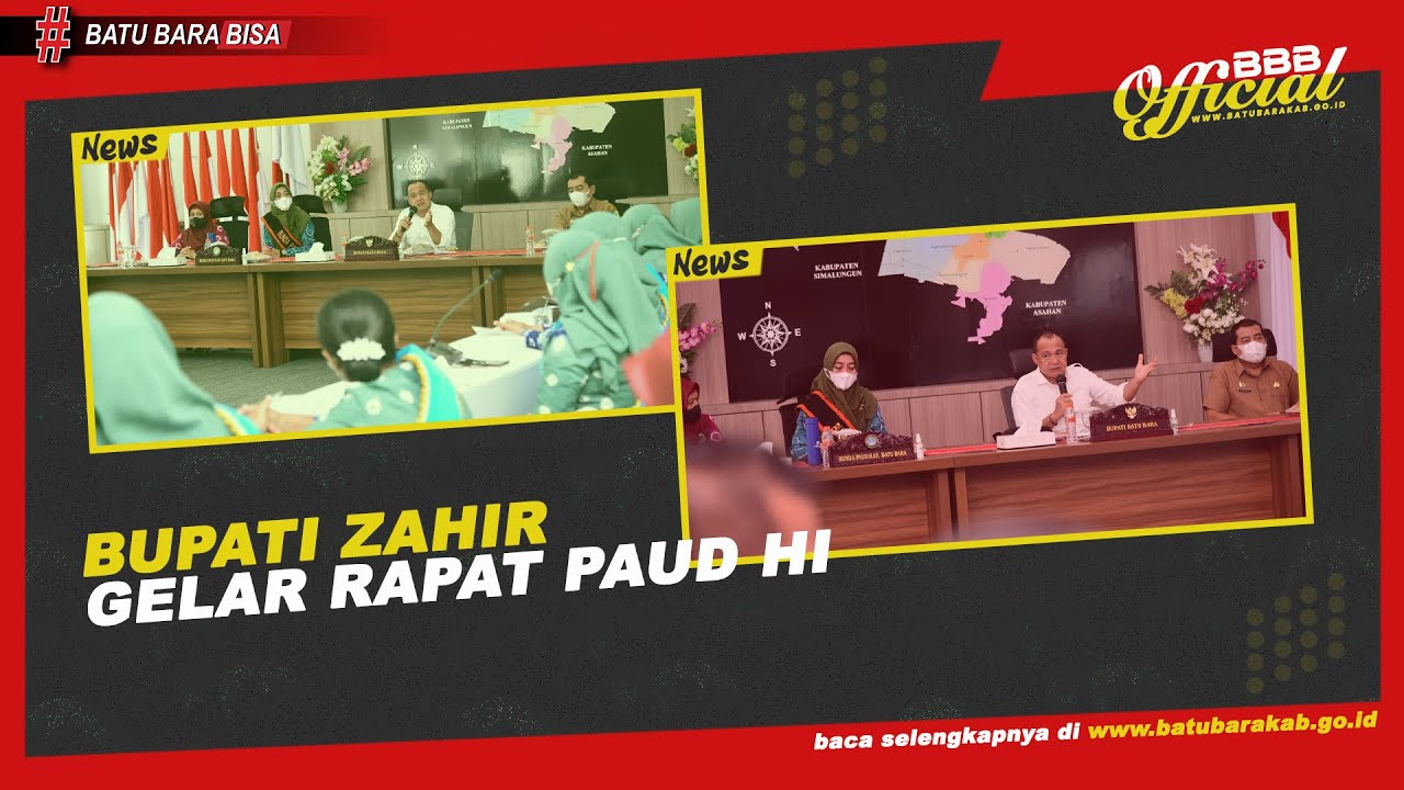 BUPATI ZAHIR GELAR RAPAT PAUD HI