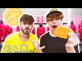 TRYING THE SQUID GAME HONEYCOMB COOKIE CHALLENGE