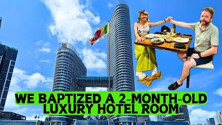 WE BAPTIZED A 2-MONTH-OLD, 5-STAR LUXURY HOTEL ROOM😳