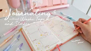 Journaling tanpa Washi Tape & Sticker