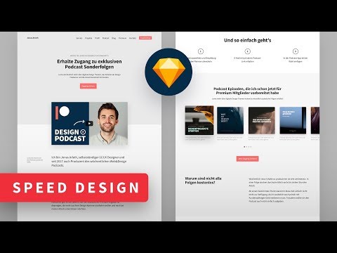 Patreon Landingpage Website Design in Sketch - Layout Speed Art