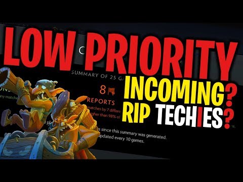 LOW PRIORITY INCOMING? RIP TECHIES? - DotA 2 Funny Moments