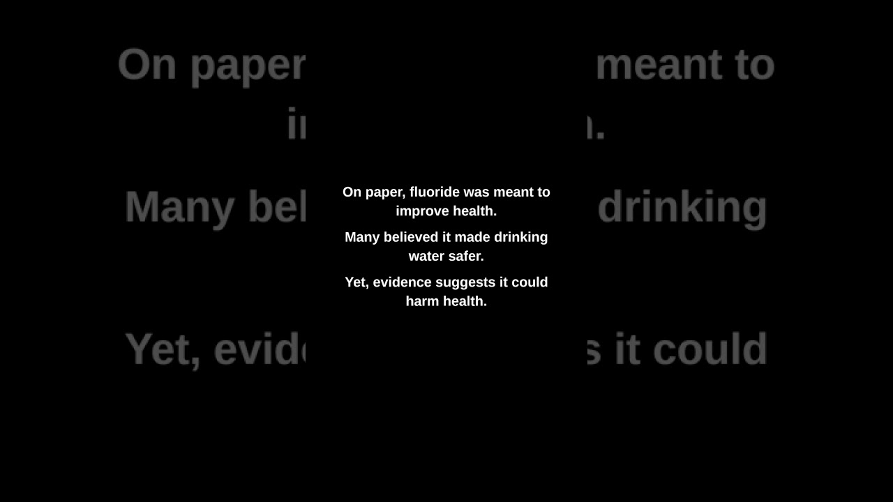 On paper, fluoride was meant to improve health.