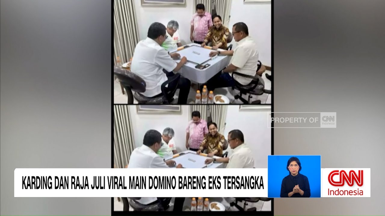Karding dan Raja Juli Viral Main Domino Bareng Eks Tersangka