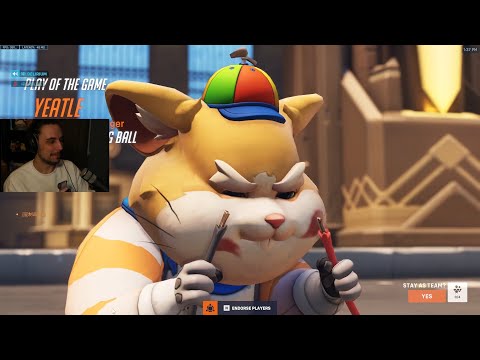 POTG! 1000 IQ Hammond Gameplay - YEATLE #1 WRECKING BALL IN OVERWATCH 2